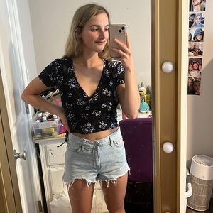 Floral crop top